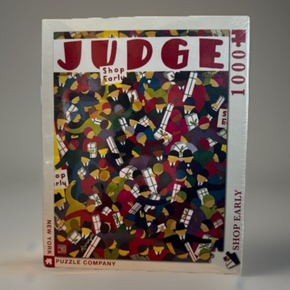 NYPC 1000 Piece Jigsaw Puzzle Judge "Shop Early" Vintage Collection ~New Sealed